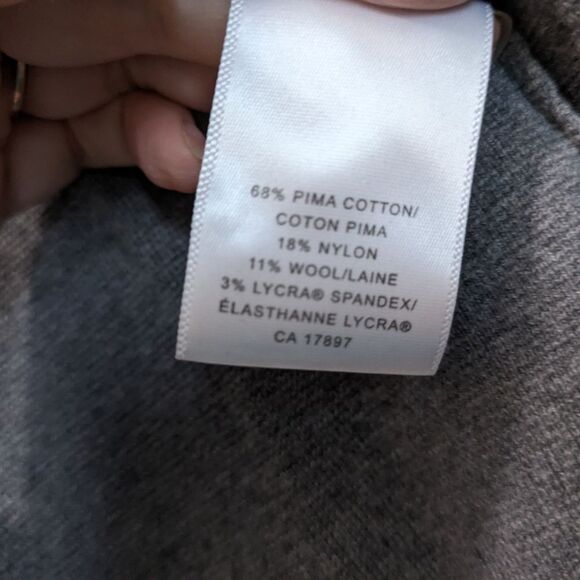 Banana Republic Gray Cardigan Sweater with Zip Pockets, Women's Petite XS / TP - Picture 9 of 13